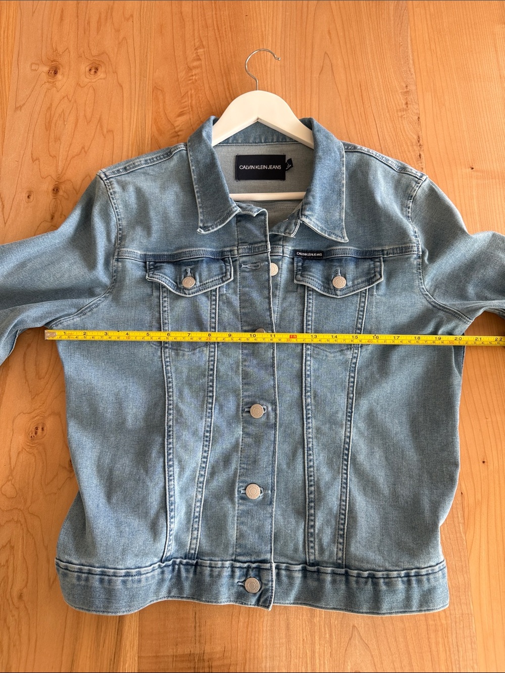 Calvin Klein Jeans Classic Light Blue Denim stretch Jacket - Picture 6 of 10